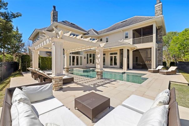 Exterior, Pool, Solar Panels