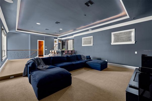 Interior, Living room, Recessed Lighting