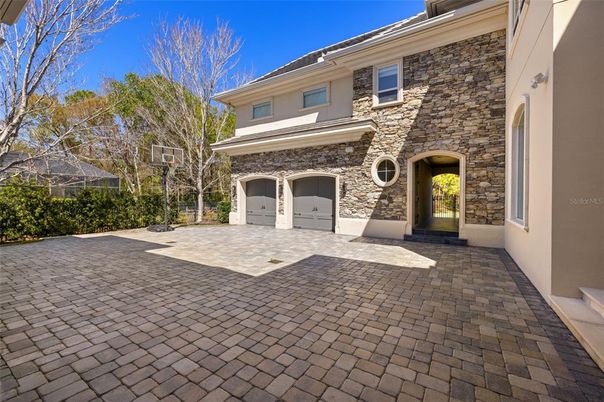 Attached, Exterior, Facade, Mediterranean