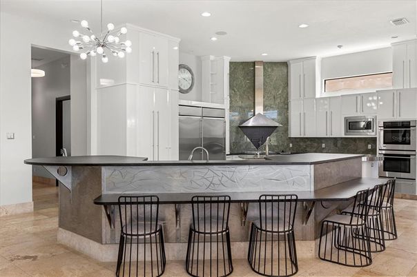 Interior, Kitchen, Pendant Lights, Recessed Lighting, Stainless Steel Appliances