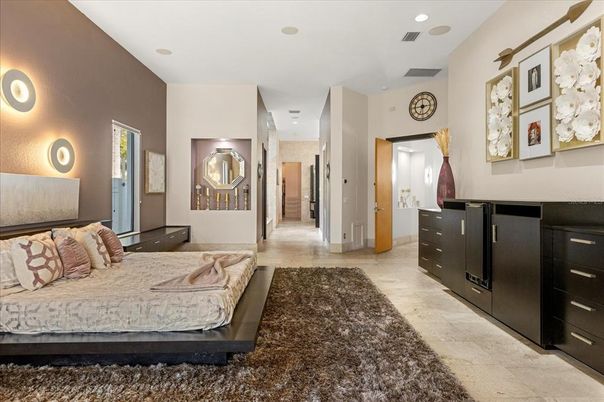Bedroom, Interior, Recessed Lighting