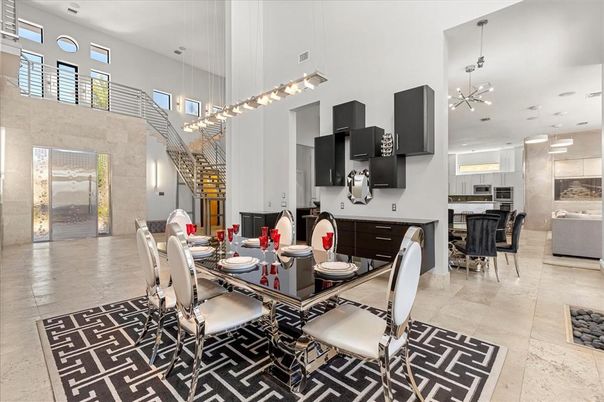 Dining room, Interior, Kitchen, Pendant Lights