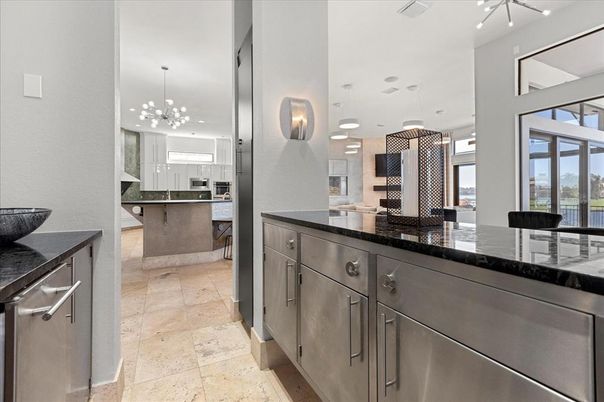 Interior, Kitchen, Pendant Lights, Stainless Steel Appliances