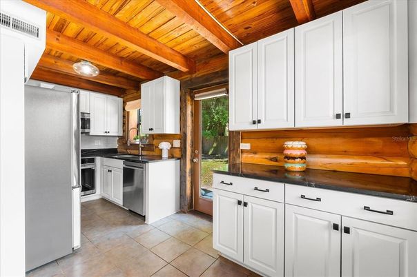 Interior, Kitchen, Stainless Steel Appliances, Wooden Beams, Wooden Ceilings