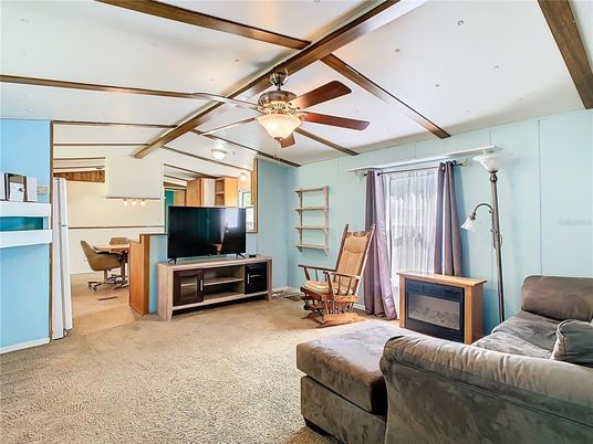 Interior, Living room, Wooden Beams