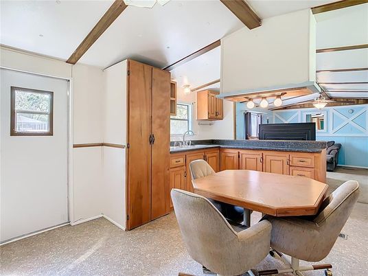 Dining room, Interior, Kitchen, Wooden Beams