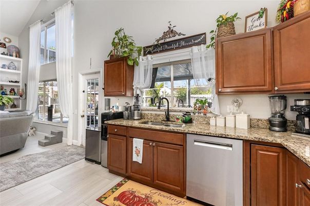Interior, Kitchen, Wood Texture Flooring
