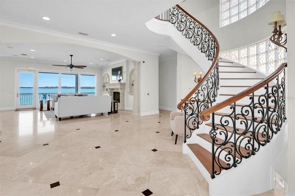 Fireplace, Interior, Living room, Recessed Lighting