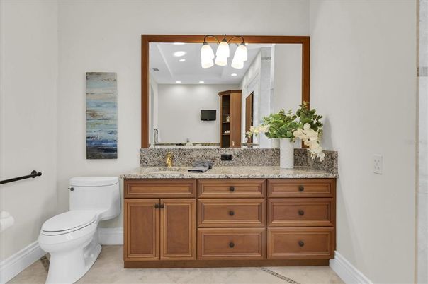 Bathroom, Dual Sink Vanities, Interior, Pendant Lights, Recessed Lighting