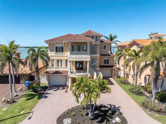 Attached, Exterior, Facade, Water, Mediterranean