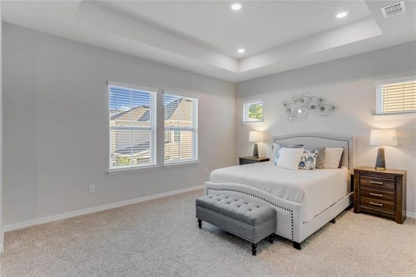 Bedroom, Interior, Recessed Lighting