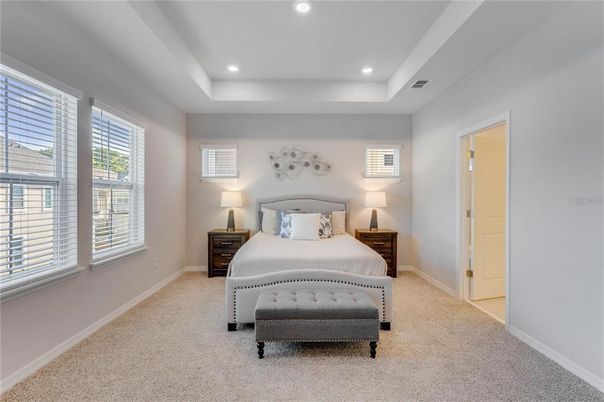 Bedroom, Interior, Recessed Lighting