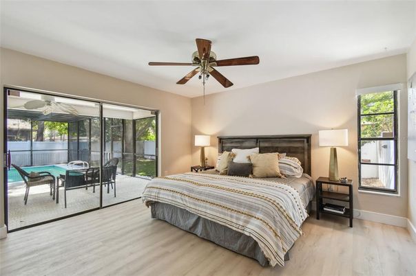 Bedroom, Interior, Wood Texture Flooring