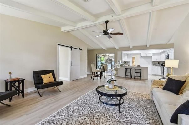 Dining room, Interior, Kitchen, Living room, Wood Texture Flooring