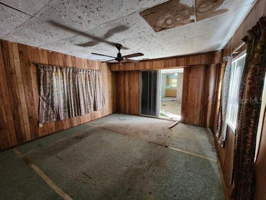 Empty room, Interior, Wooden Walls