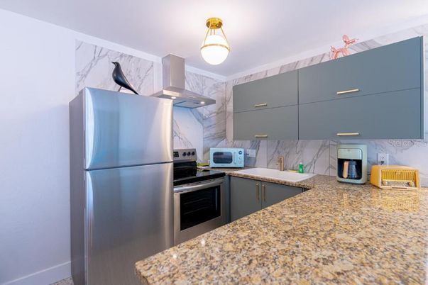 Interior, Kitchen, Marble Walls