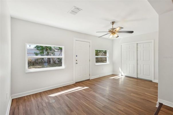 Empty room, Interior, Wood Texture Flooring
