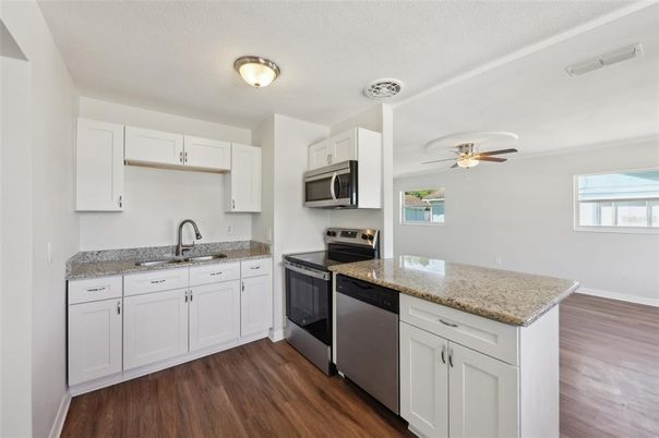 Interior, Kitchen, Wood Texture Flooring