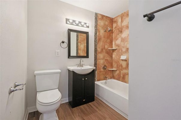 Bathroom, Interior, Wood Texture Flooring