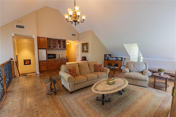 Chandelier, Interior, Living room, Wood Texture Flooring