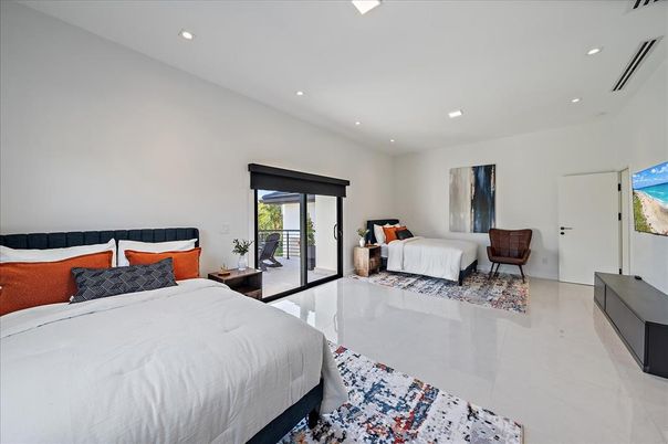Bedroom, Interior, Recessed Lighting