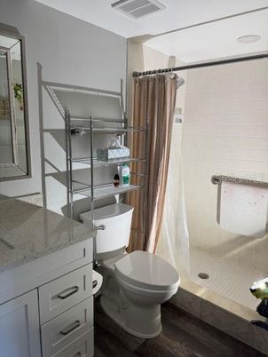 Bathroom, Interior, Wood Texture Flooring