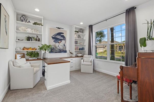 Home Office, Interior, Recessed Lighting