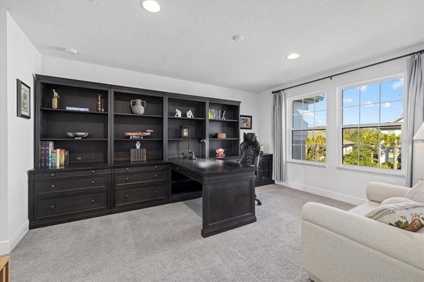 Home Office, Interior, Recessed Lighting