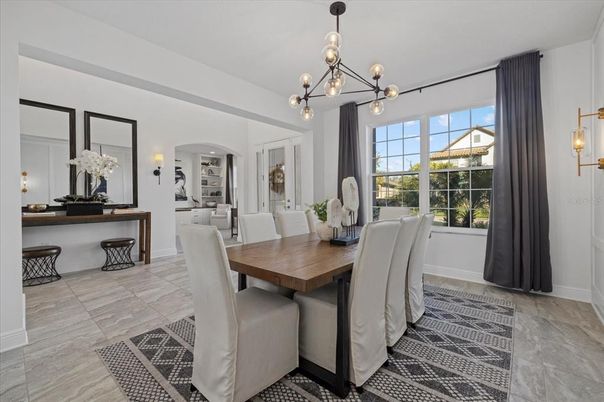 Dining room, Interior, Pendant Lights