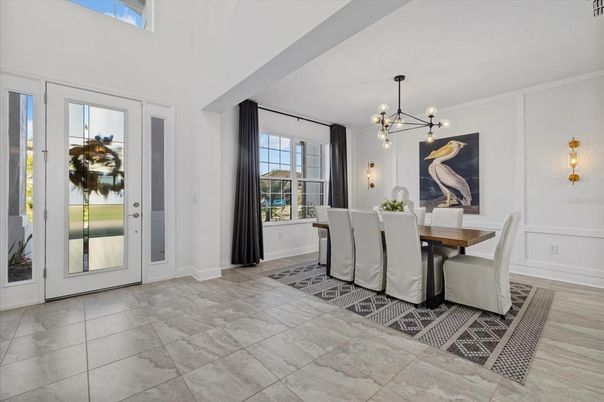 Dining room, Interior, Pendant Lights