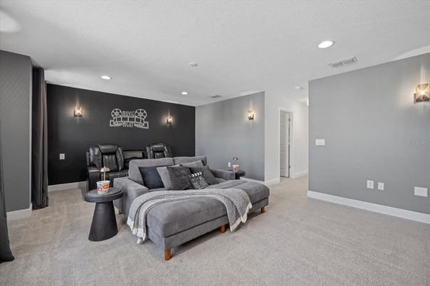 Home Theatre Room, Interior, Recessed Lighting, Theatre Room
