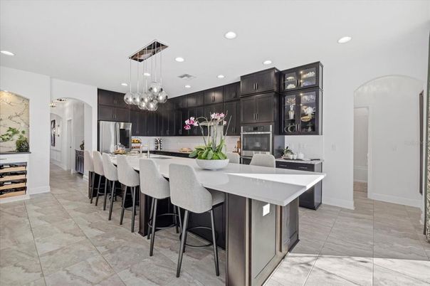 Interior, Kitchen, Pendant Lights, Recessed Lighting, Stainless Steel Appliances