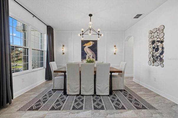 Dining room, Interior, Pendant Lights