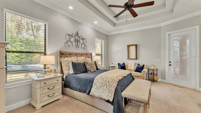 Bedroom, Interior, Recessed Lighting