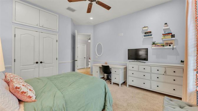 Bedroom, Home Office, Interior, Recessed Lighting