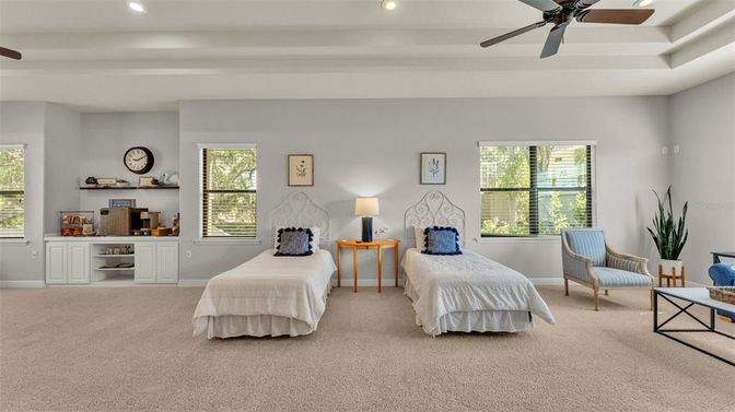 Bedroom, Interior, Recessed Lighting