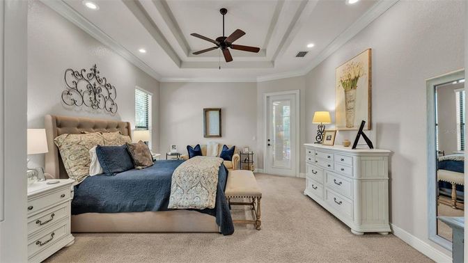 Bedroom, Interior, Recessed Lighting