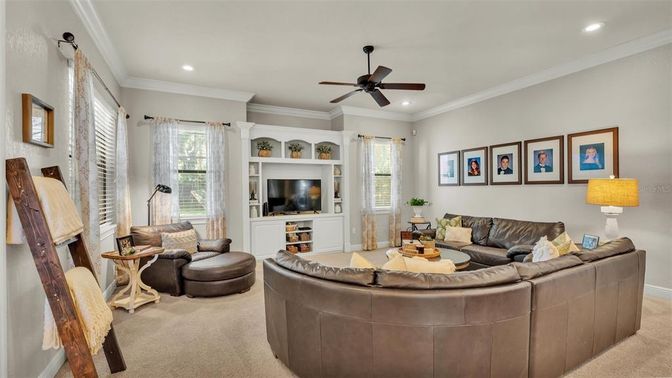 Interior, Living room, Recessed Lighting