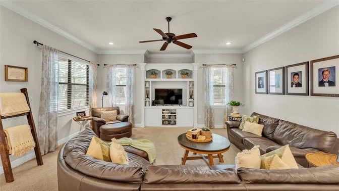 Interior, Living room, Recessed Lighting
