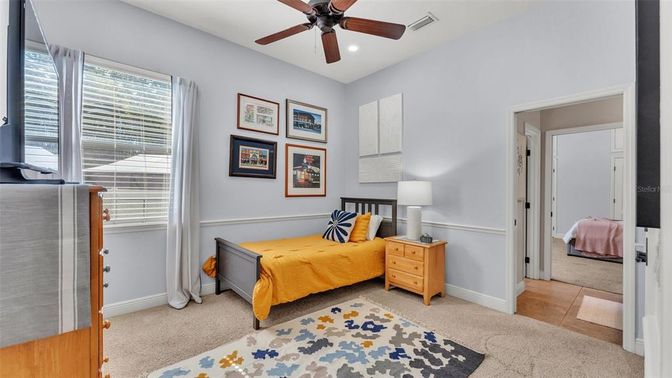 Bedroom, Interior, Recessed Lighting