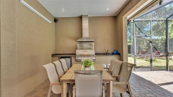 Dining room, Interior, Recessed Lighting, Sun Room