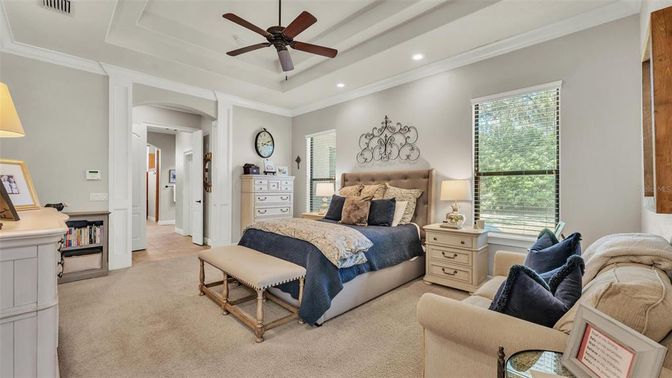 Bedroom, Interior, Recessed Lighting