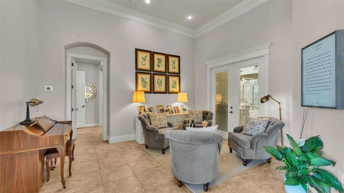 Interior, Living room, Piano, Recessed Lighting