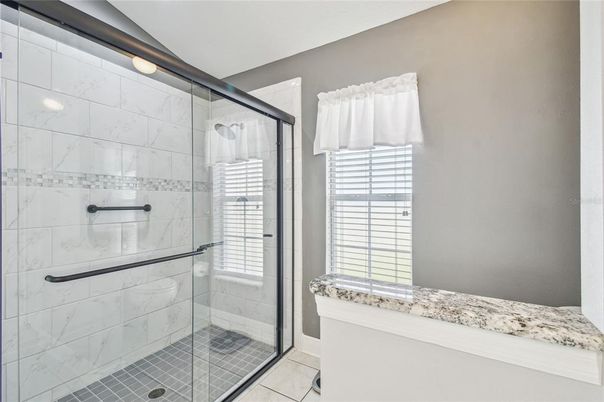 Bathroom, Glass Shower, Interior, Marble Walls