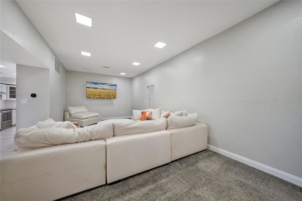 Interior, Living room, Recessed Lighting