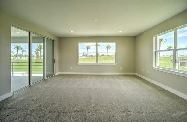 Empty room, Interior, Recessed Lighting