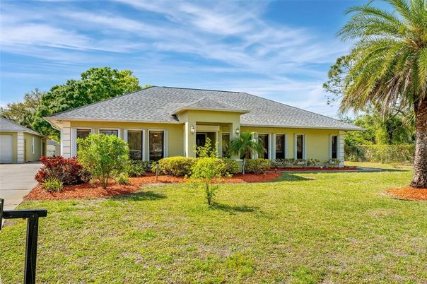 Backyard, Detached Garage, Exterior, Facade, Ranch