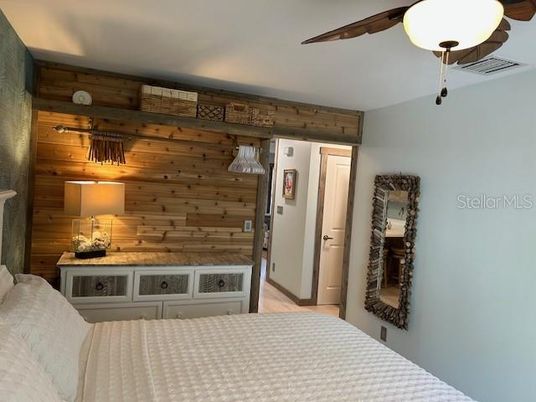 Bedroom, Interior, Wooden Walls
