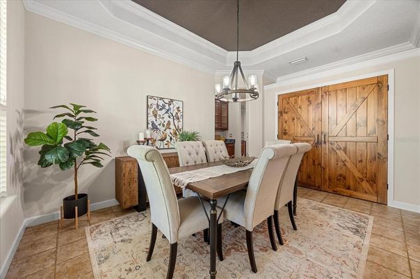 Dining room, Interior, Pendant Lights