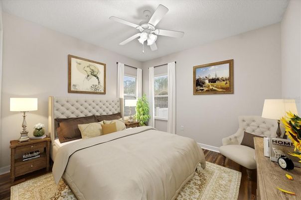 Bedroom, Interior, Wood Texture Flooring
